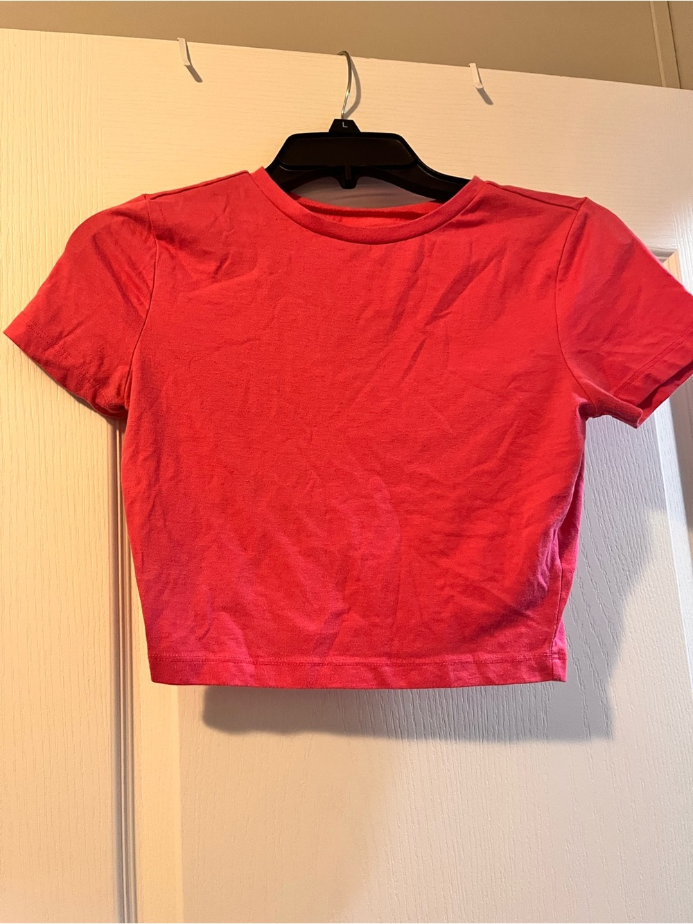 Women’s Short Sleeve Crop Tee HOT PINK